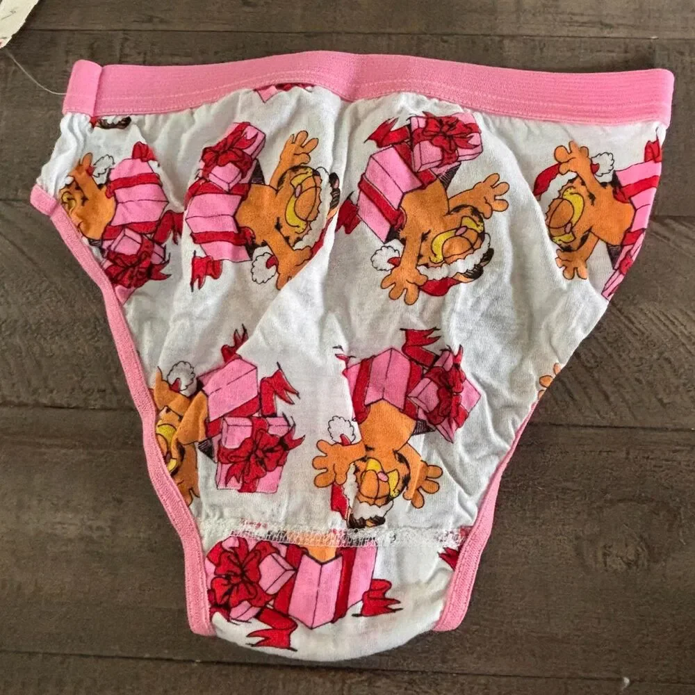 VERY RARE Vintage Lot of 2 Garfield NWT Underwear Christmas Themed